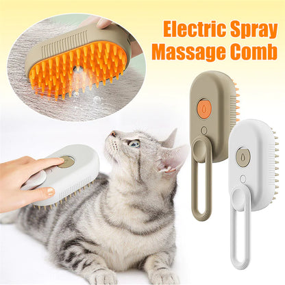 Steam Cleaning/Massaging Brush for Pets